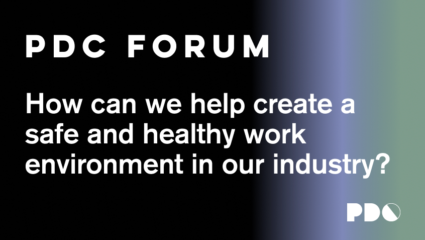How can we help create a safe and healthy work environment in our industry?