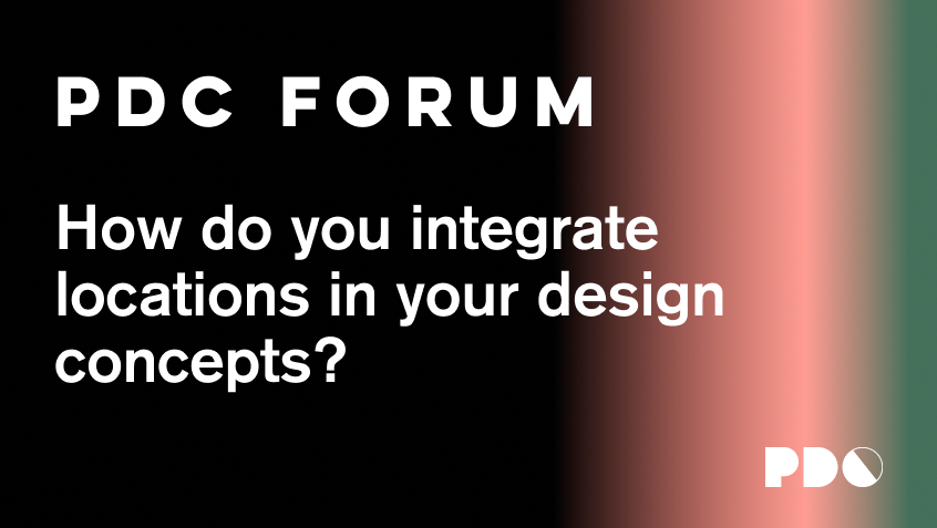 How do you integrate locations in your design concepts?