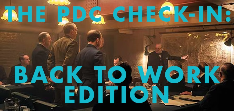 The PDC Check-In – October 2020