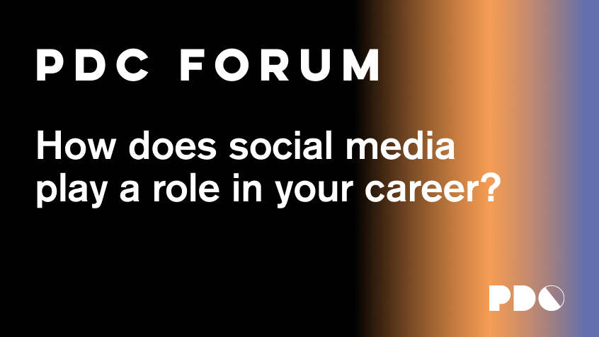 How does social media play a role in your career?