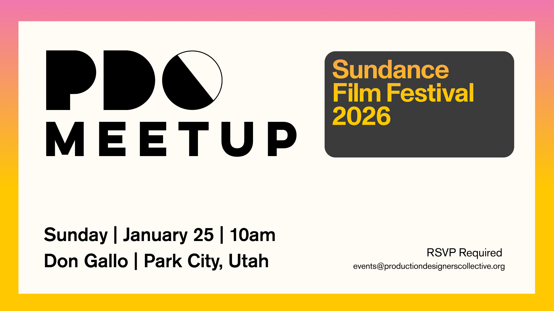 PDC Breakfast at the Sundance Film Festival 2026