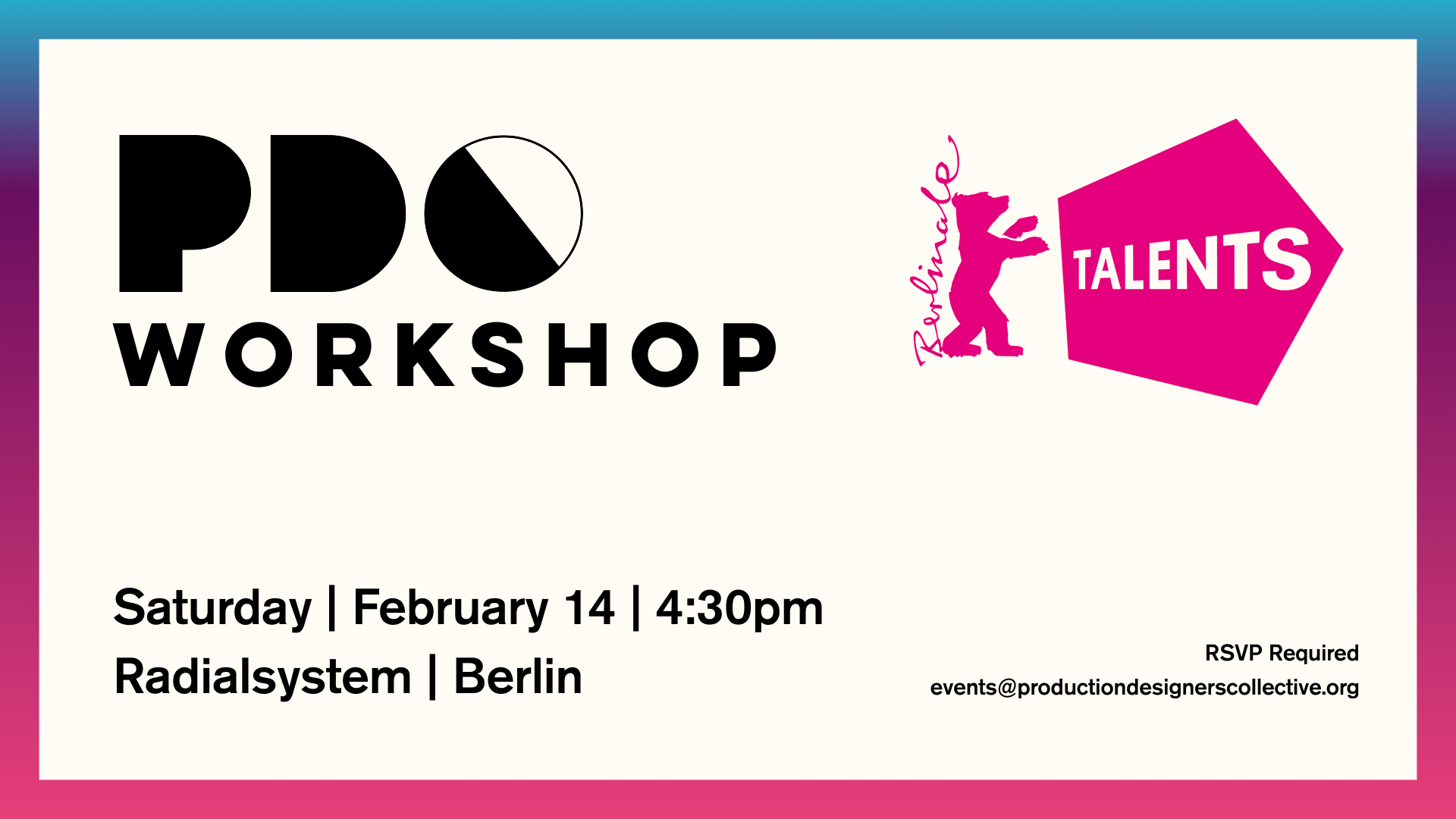 PDC Berlinale Workshop