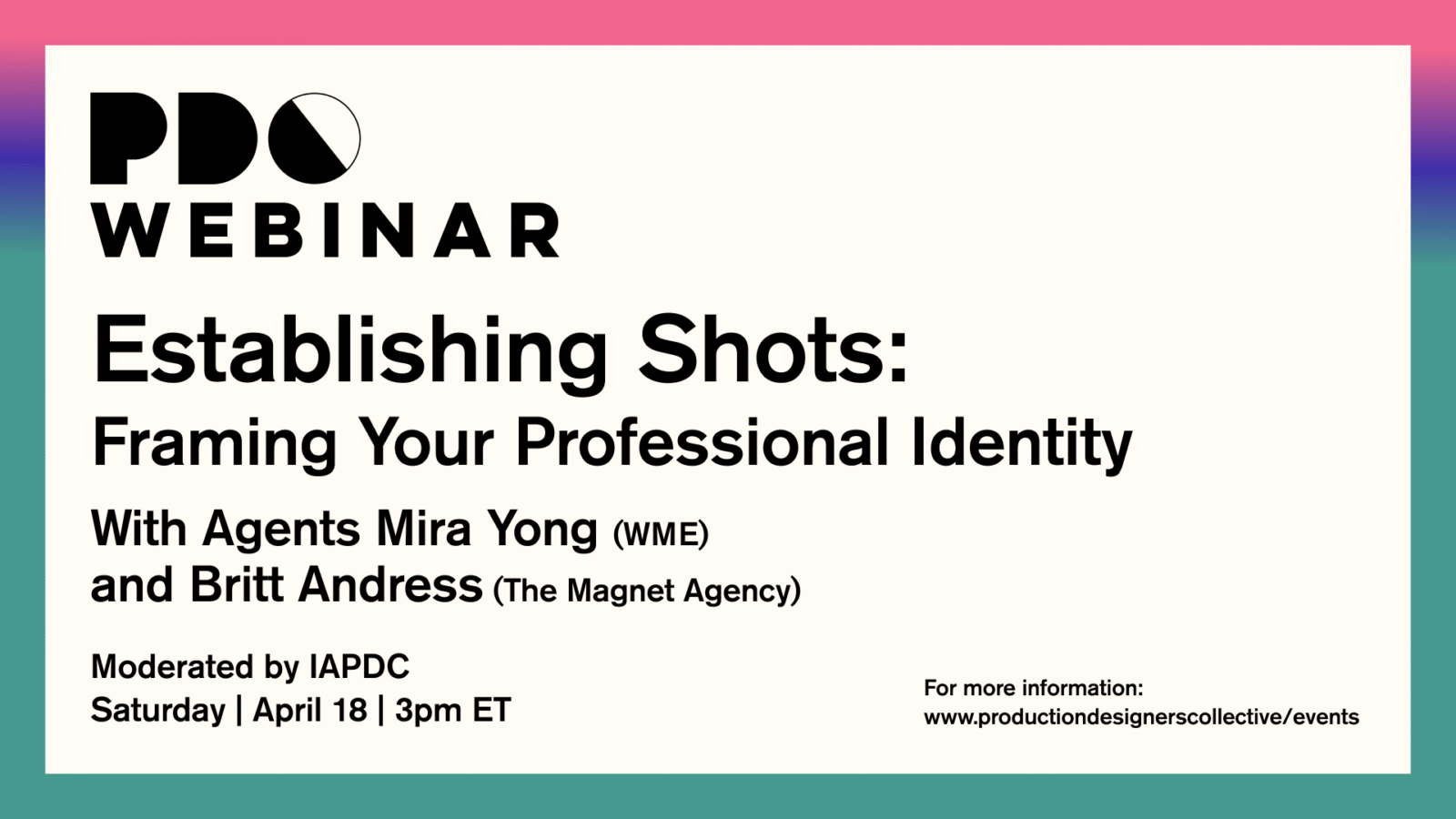 Establishing Shots: Framing Your Professional Identity