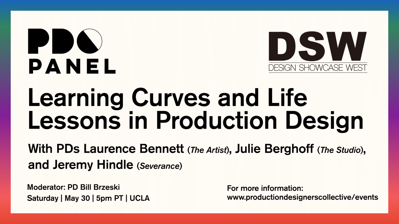 Learning Curves and Life Lessons in Production Design
